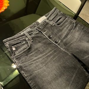 AG The Isabelle High-Rise Button-Up Straight Crop